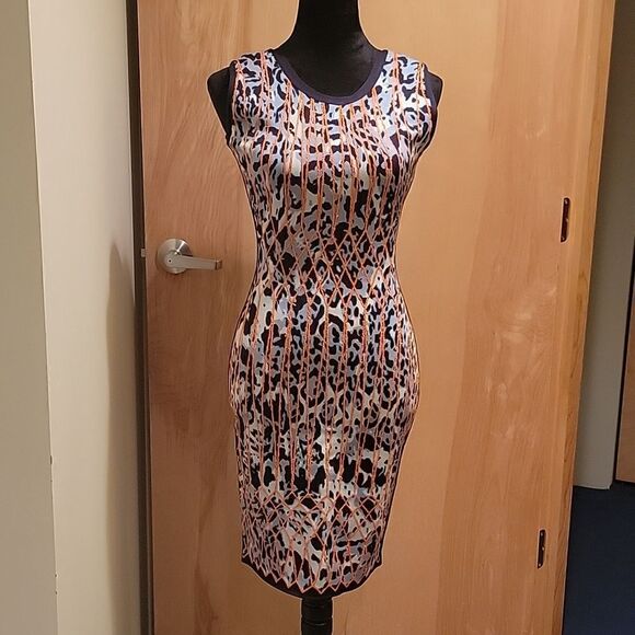 NWOT Herve Leger leopard print bandage dress M - Picture 1 of 8